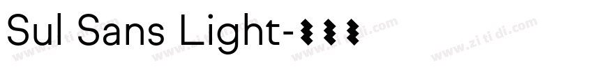 Sul Sans Light字体转换